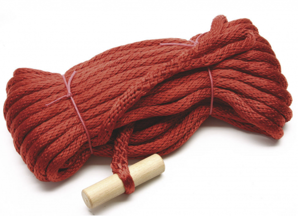 Feuerwehr Mehrzweckleine Arbeitsleine rot DIN 14920 A 20-K 20 m Holzknebel